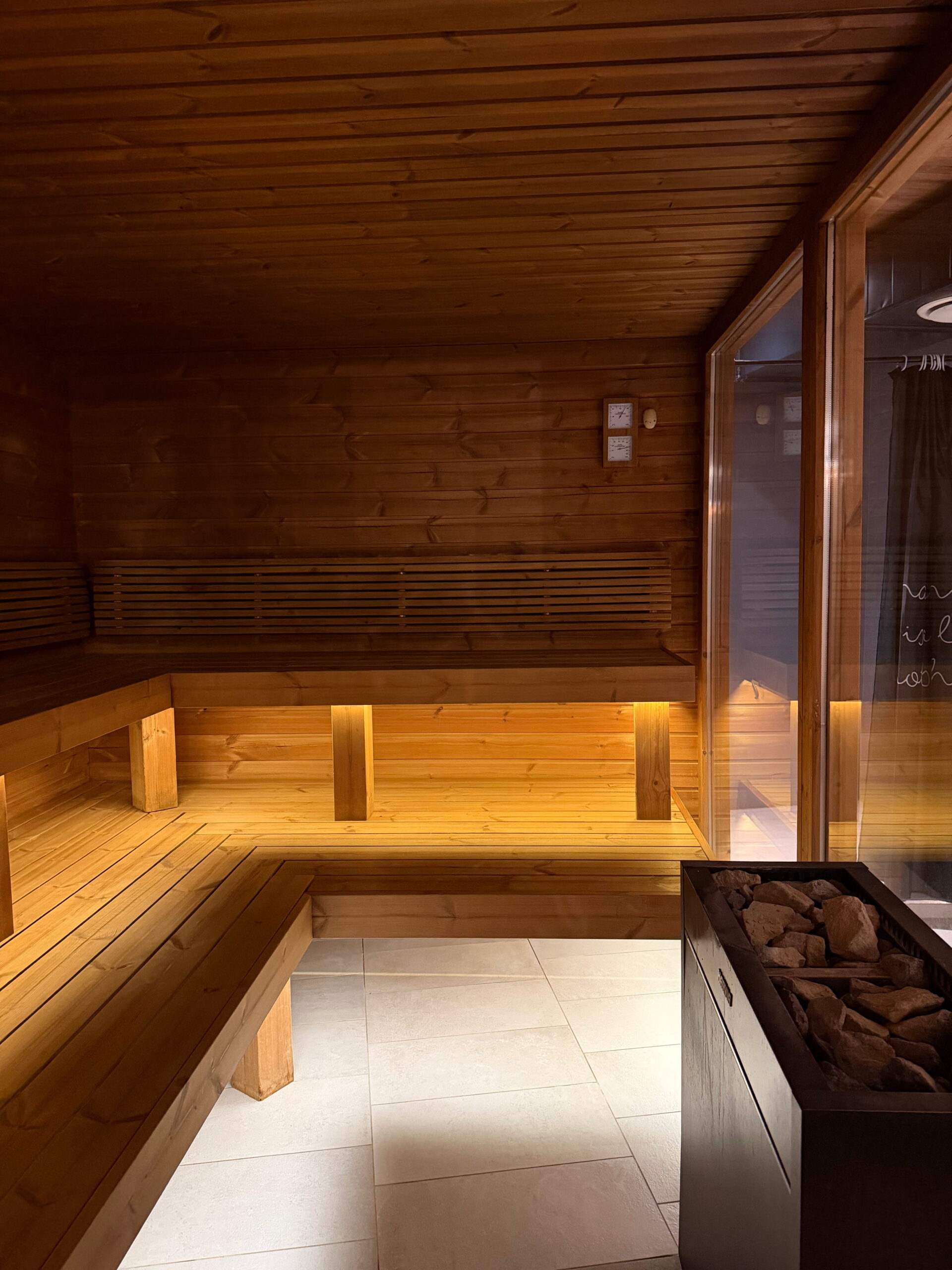 Fínska sauna.